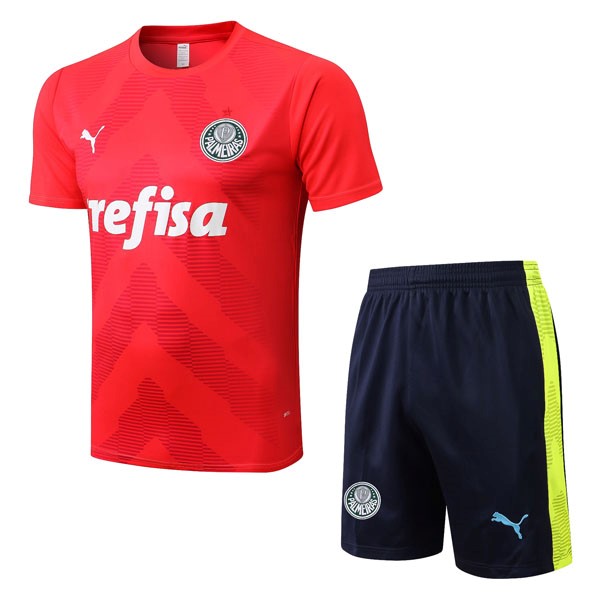 Camiseta Entrenamiento Palmeiras Conjunto Completo 2022/2023 Rojo